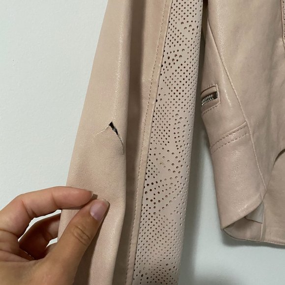 Rebecca Minkoff Light Pink Leather Jacket - Picture 3 of 3